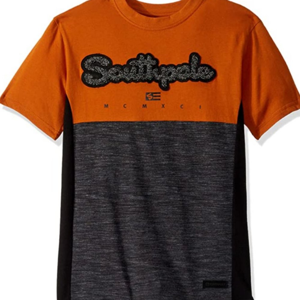 Southpole Boys' Big Short Sleeve Tech Tee (Small)